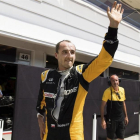 Robert Kubica, durante el test para Renault en Hungaroring el pasado agosto.
