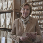 Liliane Dhalmann en el Archivo Medina-Sidonia. ROMÁN RÍOS