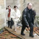 Enrique Sáiz, Silvia Clemente y Mario González visitaron las obras