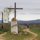 Trazado del Camino de Santiago en la zona de Foncebadón. JESÚS F. SALVADORES