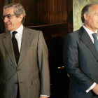 Braulio Medel y Evaristo del Canto, en una de las pocas ocasiones en que se han fotografiado juntos.