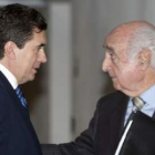 El ex presidente del Gobierno balear Jaume Matas, junto a su abogado Rafael Perera.