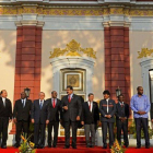 Foto de familia de la Alianza Bolivariana, este martes en Caracas.