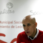 Diez, ayer en el Ayuntamiento. MARCIANO