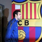 Cesc Fábregas, durante una rueda de prensa en el Camp Nou.