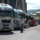 Algunos de los camiones participantes en la fiesta de San Cristóbal