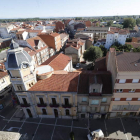Vista aérea del Ayuntamiento de La Bañeza. RAMIRO