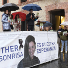 Los vecinos de la localidad vallisoletana de Traspinedo se  volvieron a concentrar el domingo pasado para pedir justicia y apoyar a la familia de Esther López.NACHO GALLEGO