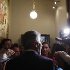 El ministro Fernando Grande-Marlaska, ayer, en el Congreso. JAVIER LIZÓN