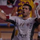 Castresana, celebrando uno de sus muchos goles con el Ademar