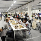 Aspecto de la competición de ajedrez noruega, el pasado día 1.