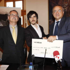 Juan Vico entre Francisco Carrión y Dionisio Domínguez.