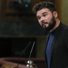 El portavoz adjunto de ERC en el Congreso, Gabriel Rufián.