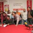 Representantes de Comisiones Obreras informaron ayer del acuerdo