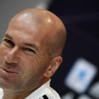 Zidane en rueda de prensa este martes antes de visitar Mestalla.