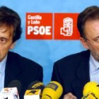 Ángel Villalba y Álvaro Cuesta, ayer durante la rueda de prensa que ofrecieron en Valladolid