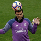 Pepe, en un entrenamiento del Madrid.