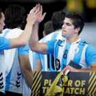 El internacional argentino Pablo Simonet, durante el último mundial de balonmano. LISELOTTE SABROE