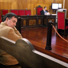 Andrés López, durante uno de sus juicios en Orense.