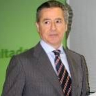 El presidente de Caja Madrid, Miguel Blesa, en una reciente comparecencia ante la prensa