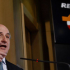 El presidente de Repsol, Antoni Brufau, durante una rueda de prensa.