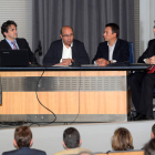 Francisco Valle, Francisco Castañón, Eduardo Tocino y Guillermo Bas, en la presentación. RAMIRO