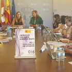 La delegada del Gobierno en Castilla y León ha mantenido en Segovia una reunión de trabajo con las responsables de las unidades contra la Violencia sobre la Mujer de las nueve subdelegaciones. D. DEL GOBIERNO CyL