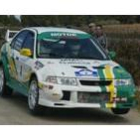 Germán Castrillón «vuela» sobre el asfalto en la pasada edición del Rallye
