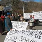 Una manifestación en la que se demandaban mejores servicios sanitarios para la comarca, hace un año