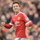 Ander Herrera con la camiseta del Manchester United.