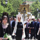 Estampa de la últia salida del Santo celebrada en Bembibre el pasado mes de junio. ANA F. BARREDO