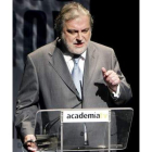 Luis Mariñas en un homenaje a Valerio Lazarov.
