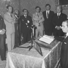 Francisco Laína toma posesión en el Gobierno Civil de León. ARCHIVO