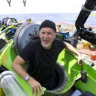 James Cameron  tras la inmersión.