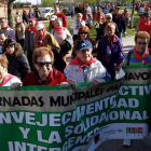 Los integrantes de la marcha recorrieron la ciudad para dar muestra de su vitalidad.