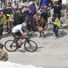 Chris Froome, subiendo el Col delle Finestre.