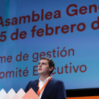 El presidente de Ciudadanos, Albert Rivera, durante su intervención en la IV Asamblea General. ZIPI