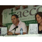 Maritrini del Canto, José Ignacio Salgado y Ana González, en la presentación de los actos.