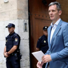 Iñaki Urdangarín a su salida de la Audiencia de Palma.