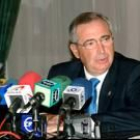 El presidente de Melilla, Juan José Imbroda, ayer en rueda de prensa