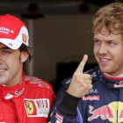 Fernando Alonso con Vettel.