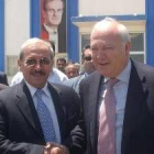 El ministro de Asuntos Exteriores Miguel Ángel Moratinos con el presidente sirio, Bachar el Asad