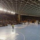 Aspecto que presentaba el Palacio de Deportes durante el partido. RIOJA