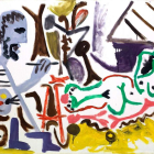 Detalle de la obra ‘El pintor y su modelo’, obra de Picasso fechada en 1963, que forma parte de la colección de arte de Abanca. DL
