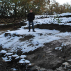 Rubén Rubio en el castro de La Muela, tras las excavaciones desarrolladas en el proyecto ‘Castros de Laciana’.