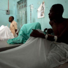 Pacientes de cólera en un hospital de Puerto Príncipe, capital de Haití, en el año 2014.
