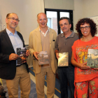 Teodoro Martínez, Valentín Carrera, Carlos Fernández y Ana Gaitero