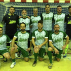 Formación del equipo del Grúas TH3 que disputa la Liga Veteranos/RBH Globlal. DL