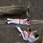 Fotogalería del quinto encierro de San Fermín