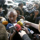 Emili Mas, a su salida de la Audiencia Nacional.